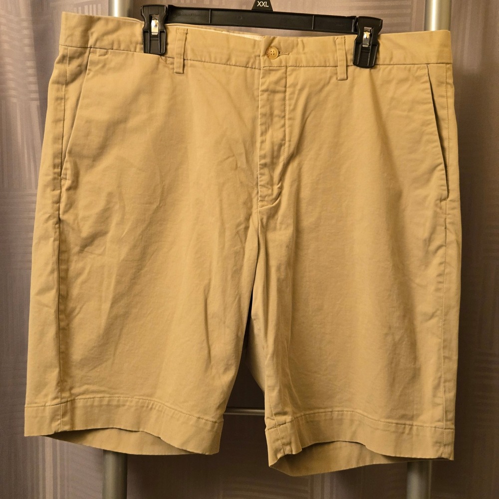 Polo Ralph Lauren Men 36 Stretch Classic Fit Chino Shorts Tan Khaki Cotton Blend